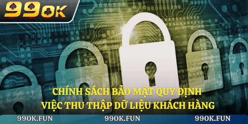 Chính sách bảo mật quy định việc thu thập dữ liệu khách hàng