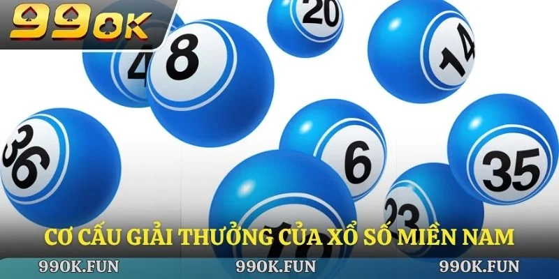 Cơ cấu giải thưởng của xổ số miền Nam